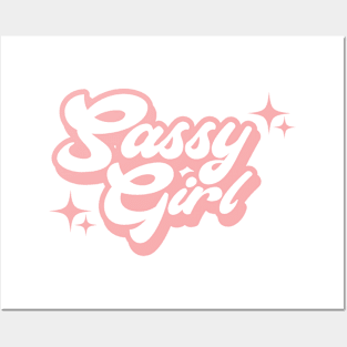 sassy girl - logo Posters and Art